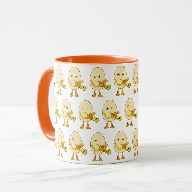 Trumpet Egghead Mug (Front Left)