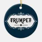 Trumpet Emblem Ceramic Ornament