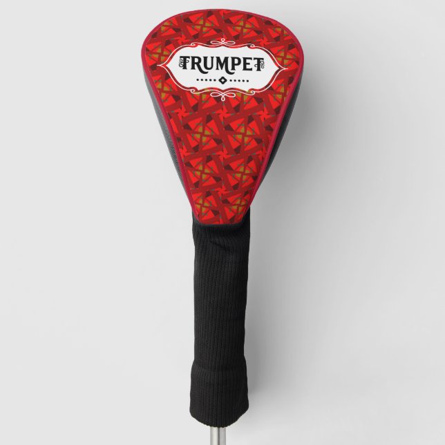 Trumpet Emblem Golf Head Cover (Front)