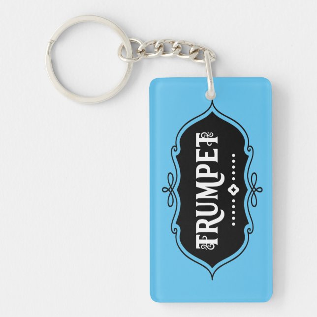 Trumpet Emblem Keychain (Front)