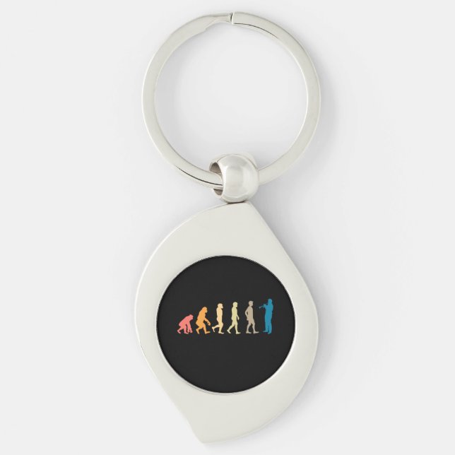 Trumpet Evolution Keychain (Front)