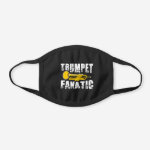 Trumpet Fanatic Black Cotton Face Mask