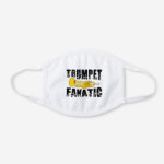 Trumpet Fanatic White Cotton Face Mask