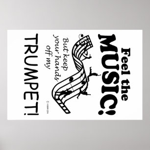 Trumpet Feel The Music Poster