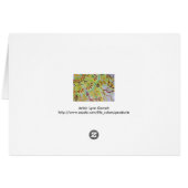 Trumpet flowers and cypress trees watercolor (Back Horizontal)