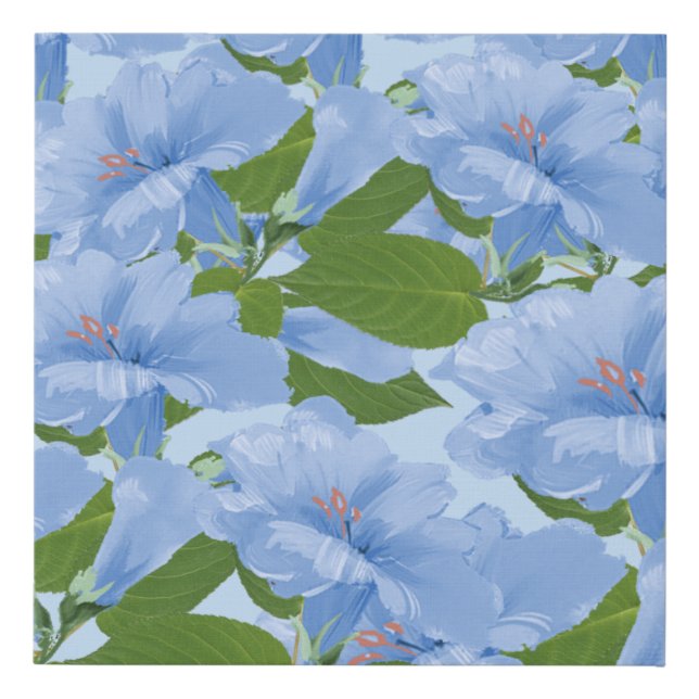 Trumpet Flowers Garden Canvas Print (Front)