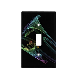 Trumpet Fractal Light Switch Cover