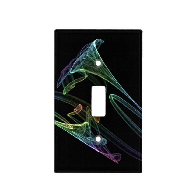 Trumpet Fractal Light Switch Cover (Front)