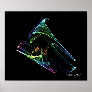 Trumpet Fractal Poster
