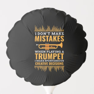 Trumpet Funny Musician Band Player Trumpeter Gift Balloon