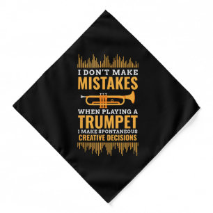 Trumpet Funny Musician Band Player Trumpeter Gift Bandana