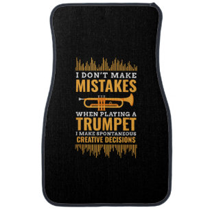 Trumpet Funny Musician Band Player Trumpeter Gift Car Floor Mat
