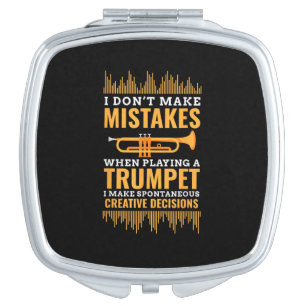 Trumpet Funny Musician Band Player Trumpeter Gift Compact Mirror