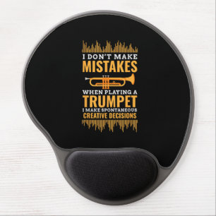 Trumpet Funny Musician Band Player Trumpeter Gift Gel Mouse Pad