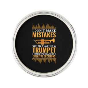 Trumpet Funny Musician Band Player Trumpeter Gift Lapel Pin