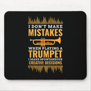 Trumpet Funny Musician Band Player Trumpeter Gift Mouse Pad