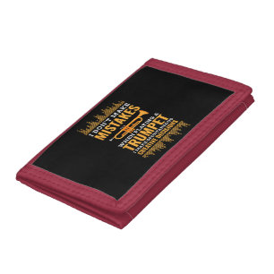 Trumpet Funny Musician Band Player Trumpeter Gift Trifold Wallet