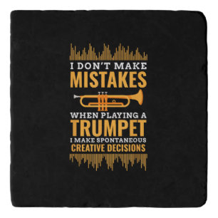 Trumpet Funny Musician Band Player Trumpeter Gift Trivet