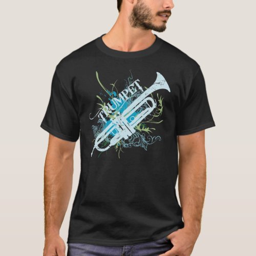 Trumpet Grunge Music t_shirt