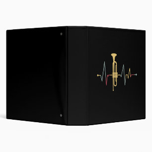Trumpet Heartbeat 3 Ring Binder