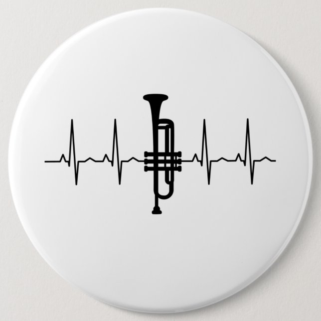 Trumpet Heartbeat Button (Front)