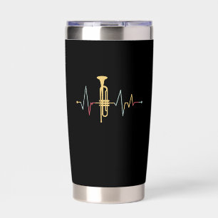 Trumpet Heartbeat Insulated Tumbler
