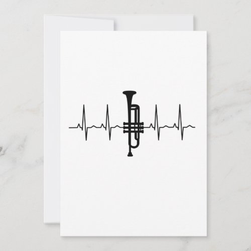 Trumpet Heartbeat Invitation