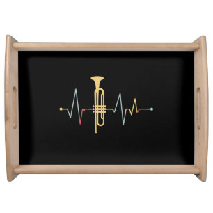 Trumpet Heartbeat Serving Tray