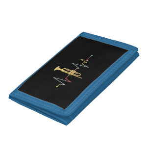 Trumpet Heartbeat Tri-fold Wallet