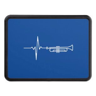 Trumpet Heartbeat Trumpet Player Gift Hitch Cover