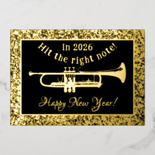 Trumpet  Hit the right note 2026 Greetings Card