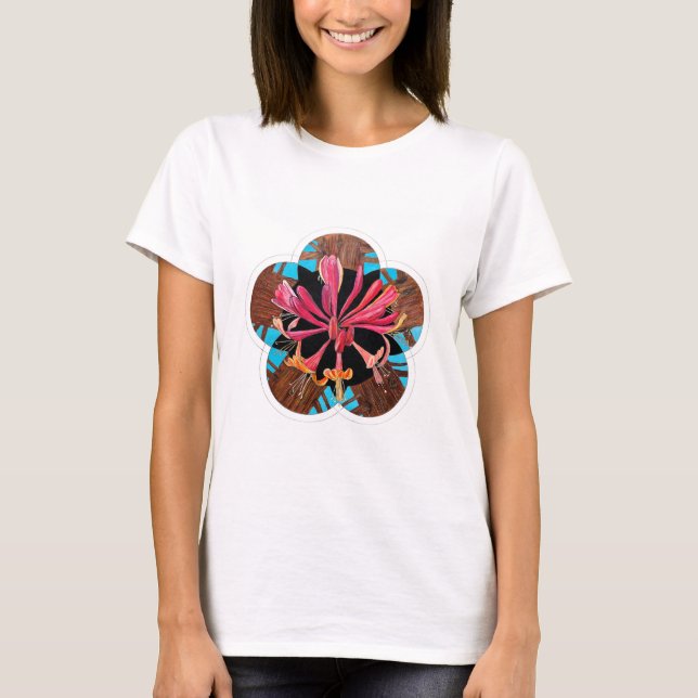 Trumpet Honeysuckle at Narrows Botanical Gardens T-Shirt (Front)
