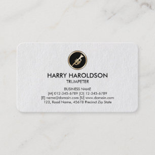 Trumpet Icon Trumpeter Premium BusinessCard Business Card