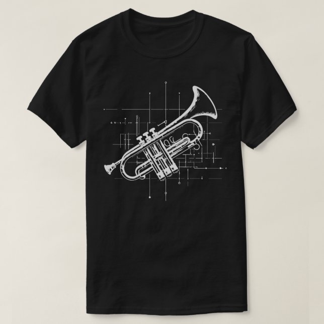trumpet instrument design T-Shirt (Design Front)