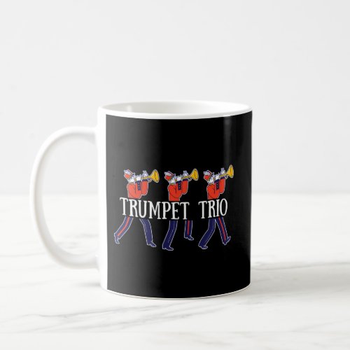 Trumpet Instrument Marching Band Trumpet Trio Coffee Mug