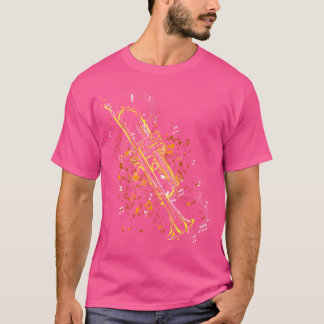 Trumpet instrument music loverrumpeter musical gif T-Shirt