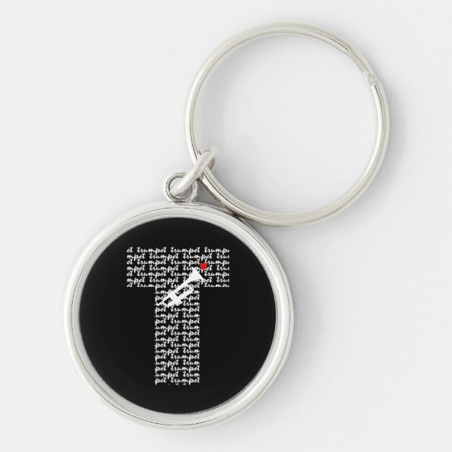 Trumpet Letter T Keychain (Front)