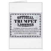 Trumpet License (Front)