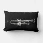 Trumpet Lumbar Pillow at Zazzle
