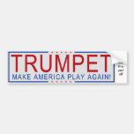 Trumpet - Make America Play Again! Bumper Sticker at Zazzle