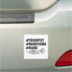 Trumpet Marching Band Hashtags Car Magnet