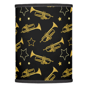 Trumpet Marching Brass Band Pattern Lamp Shade