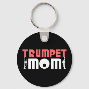 Trumpet Mom Keychain