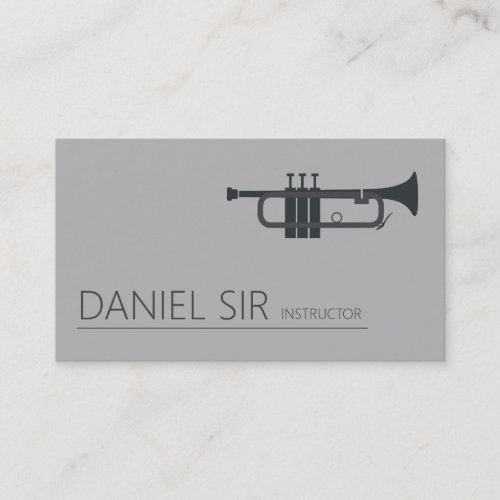 Trumpet Music Instructor Business Card