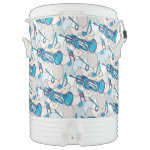 Trumpet Music Note Fragments Beverage Cooler