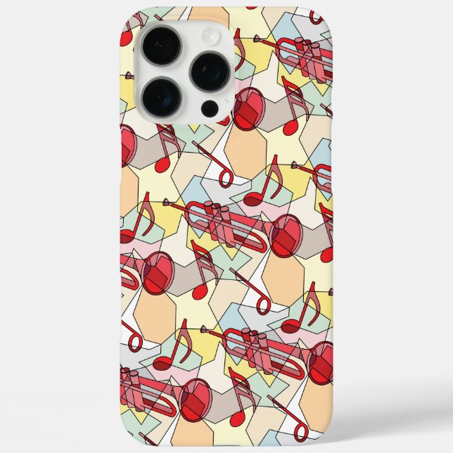 Trumpet Music Note Fragments Case-Mate iPhone Case (Back)