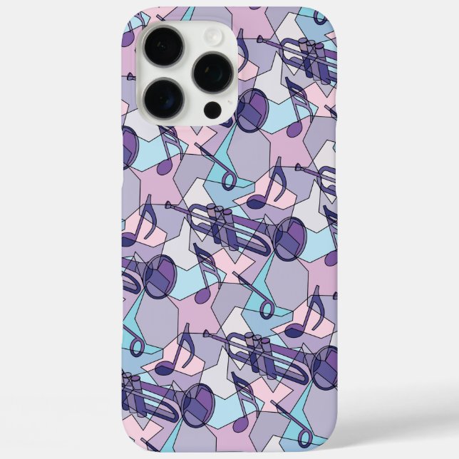 Trumpet Music Note Fragments Case-Mate iPhone Case (Back)