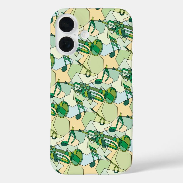 Trumpet Music Note Fragments Case-Mate iPhone Case (Back)