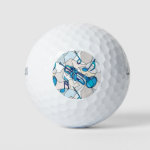 Trumpet Music Note Fragments Golf Balls