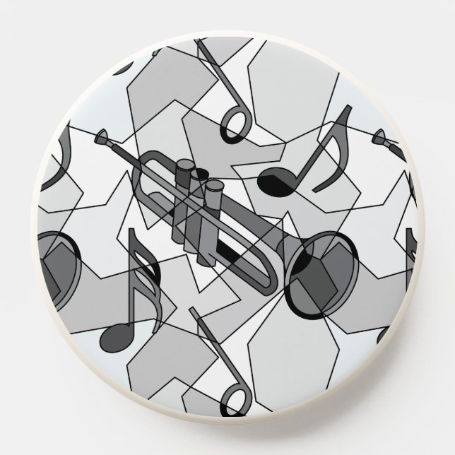 Trumpet Music Note Fragments PopSocket (Popsocket)